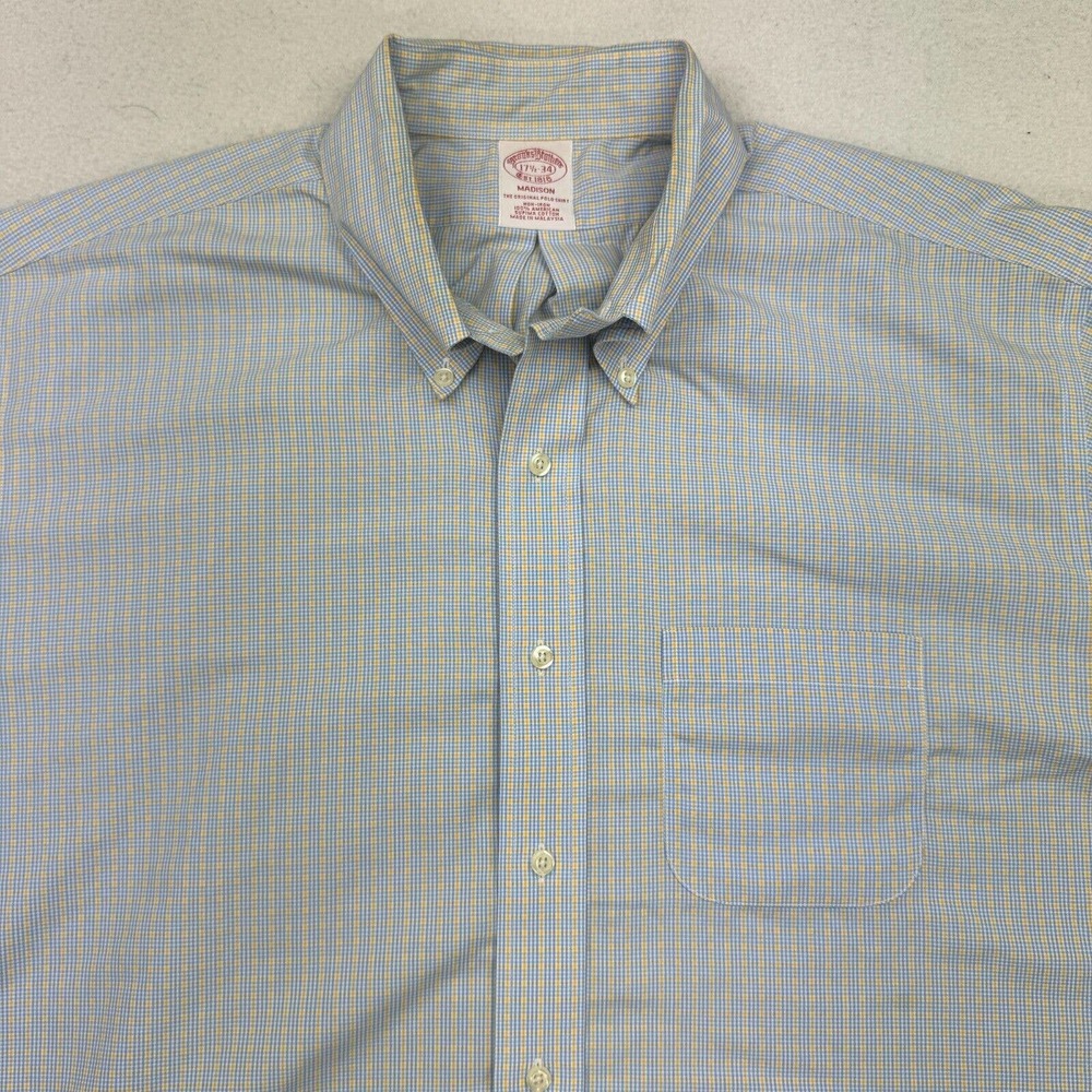 Brooks Brothers Mens Button Down Dress Shirts Lot of 2 Madison 17.5 - 34 - Picture 11 of 12